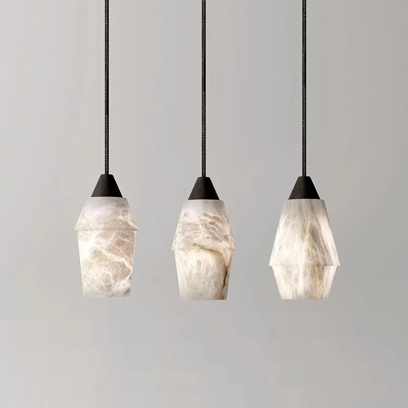 Suspension Vintage Rétro Collection Marbre LED Pour Salle à Manger