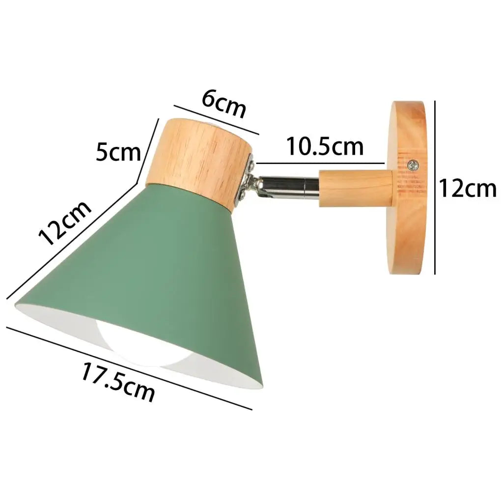 Applique murale LED nordique en bois - Élégance moderne