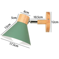 Applique murale LED nordique en bois - Élégance moderne