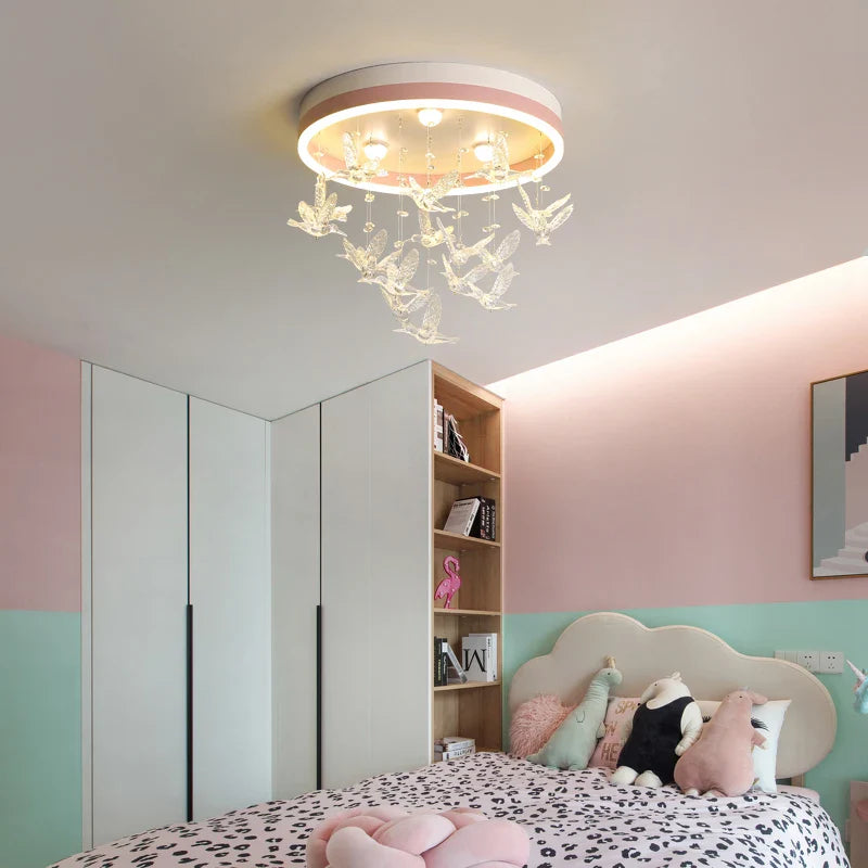Lustre LED en Cristal Créatif - Chaleur Romantique Moderne