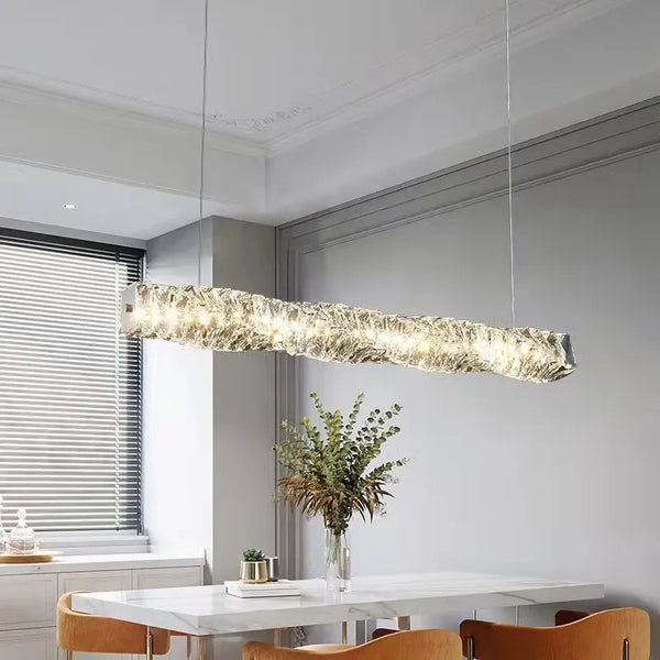 Lustre Led cristal K9 de luxeuspendu