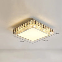 Plafonnier LED de Luxe en Cristal Rond Moderne - Collection Éclat Brillant