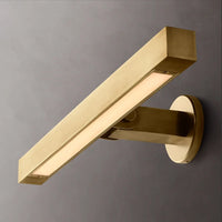Applique murale LED design en laiton brossé
