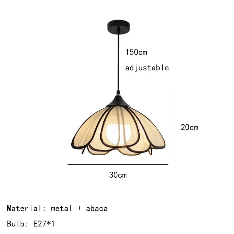 Lampe suspendue moderne en tissu pour une décoration artistique tendance