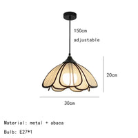 Lampe suspendue moderne en tissu pour une décoration artistique tendance