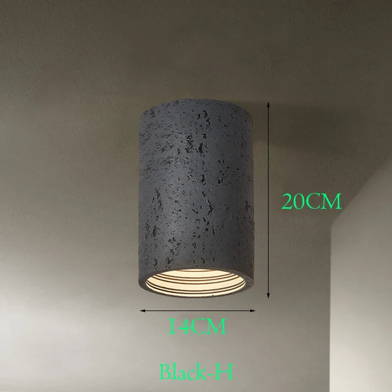 Spot LED nordique Wabi-sabi en résine pour un éclairage élégant et moderne dans la maison