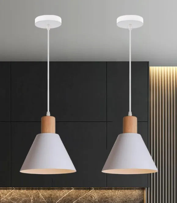 Lampe Suspension LED Nordique Blanc - 1/3 Têtes