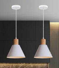Lampe Suspension LED Nordique Blanc - 1/3 Têtes