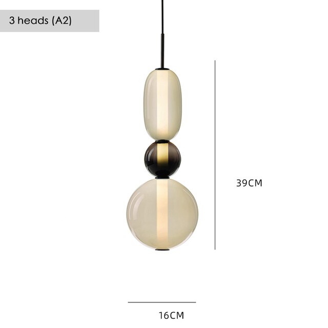 Suspension Luxe en Verre Nouvé.
