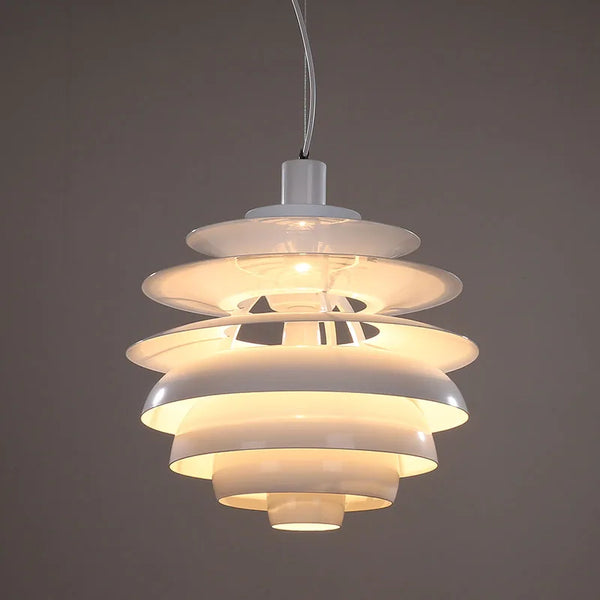 Lustre nordique postmoderne en aluminium pour loft.