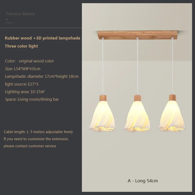 Suspension LED en verre au design nordique contemporain