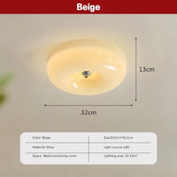 Plafonnier LED nordique minimaliste Blanc/Beige - Édition Limitée