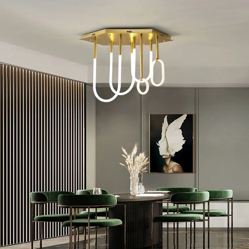 Lustre NordiLight : Combinaison Minimaliste Moderne LED Dimmable
