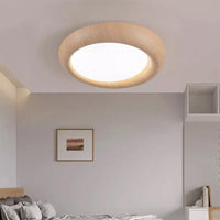 Plafonnier LED nordique en bois et acrylique anti lumière bleue