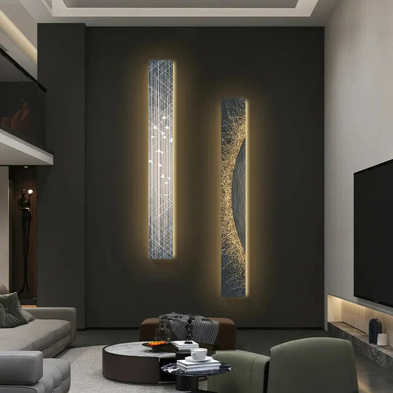 Applique murale LED moderne avec bande de décoration suspendue