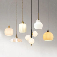 Suspension LED en cuivre vintage