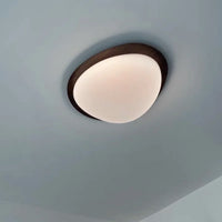 Plafonnier LED Bois Moderne Rétro pour Chambre, Restaurant et Cuisine