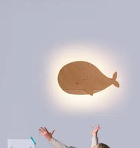 Applique murale LED "WhaleWood" pour enfants