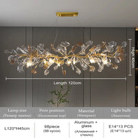 Lustre Nordique en Verre Émaillé : Suspension Luxueuse pour Hôtel, Salon et Chambre