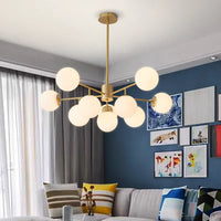 Suspension LED en verre : design nordique moderne et minimaliste