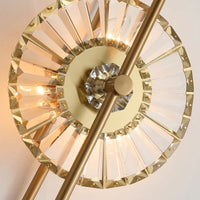 Applique murale en cristal de luxe et lumière