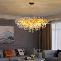 Lustre en Cristal LED de Luxe Moderne pour un Intérieur Élégant