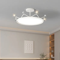 Plafonnier Couronne pour Chambre d'Enfant Princesse - Protection des Yeux