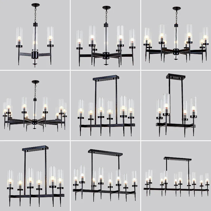Lustre Noble en Métal Or et Verre LED