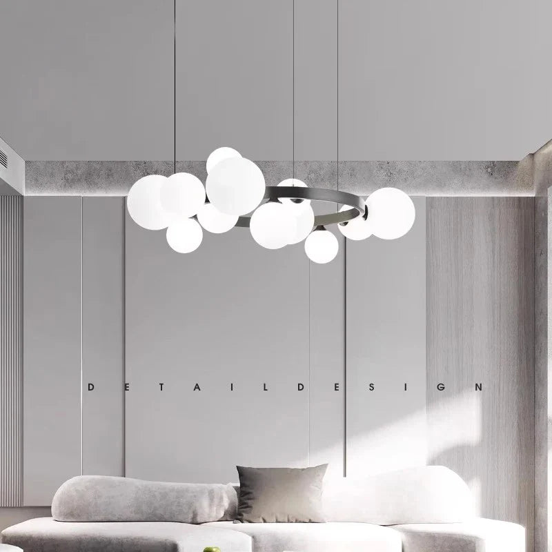 Lustre design rond - Collection Luxe Nordique, Mariage du Minimalisme Moderne