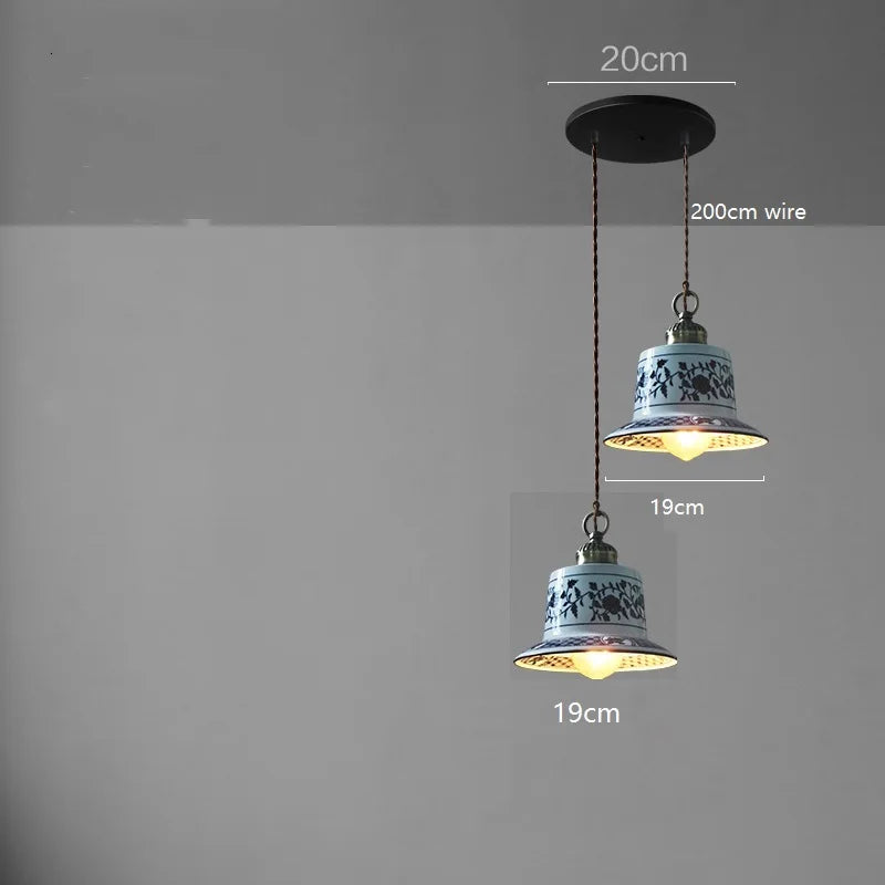 Suspension LED en céramique contemporaine minimaliste