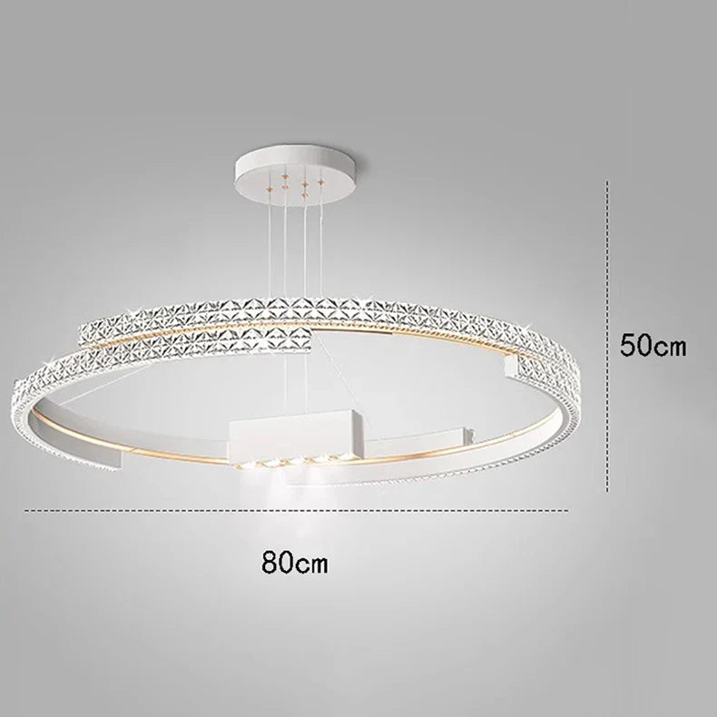 Lustre de Luxe Moderne à LED pour un Éclairage Intérieur Élégant