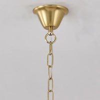 Lustre médiéval français vintage en bois et tissu - Élégance intemporelle