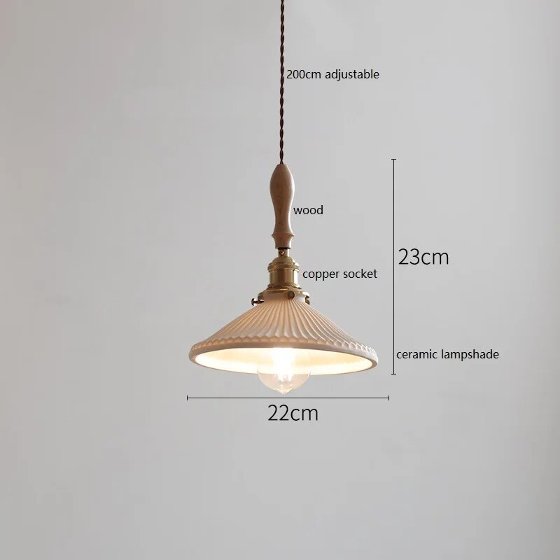 Suspension LED Cuivre et Bois : Décoration Intérieure Moderne