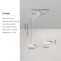 Lustre LED Nordique Vert 1-3 Tête Disque Suspension - Luminaire Design pour Salon, Chambre, Cuisine - Décor Maison