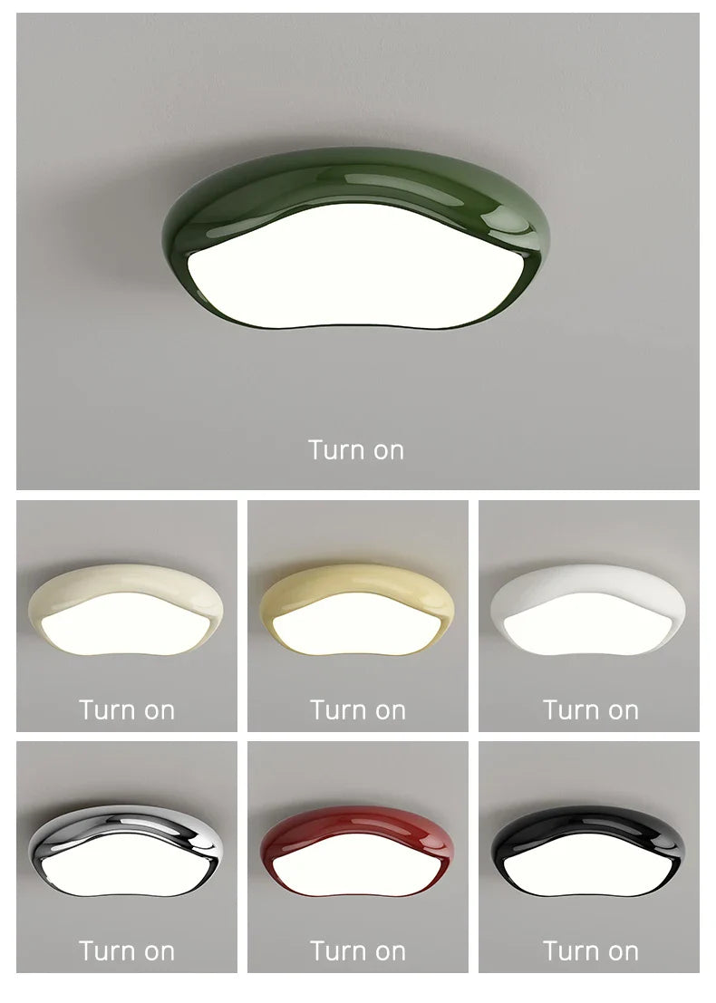 Plafonnier LED moderne rond pour éclairage domestique à montage en surface
