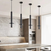 Suspension LED Moderne Lustre Nordique Ligne Longue Épurée