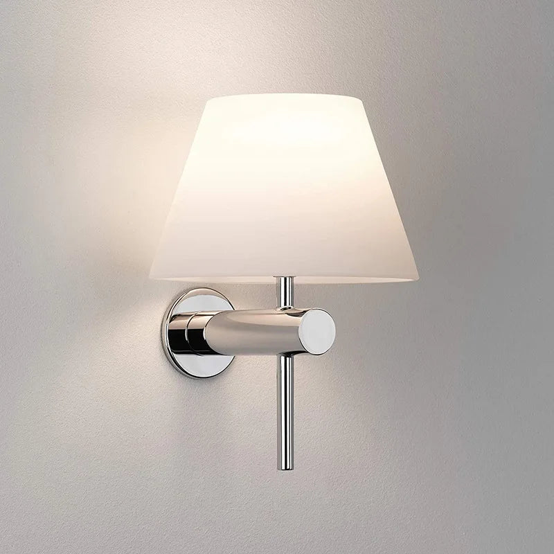 Applique murale nordique minimaliste en tissu et fer pour les hôtels de charme