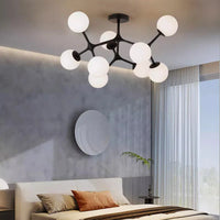 Lustre nordique en verre boule décorative - Suspension luminaire