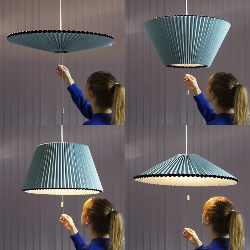 Lustres LED Suspensions Plissées Art Design - Déco Maison