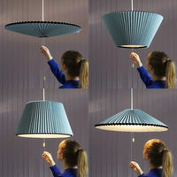 Lustres LED Suspensions Plissées Art Design - Déco Maison