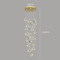 Lustre en cristal de décoration pour une maison contemporaine