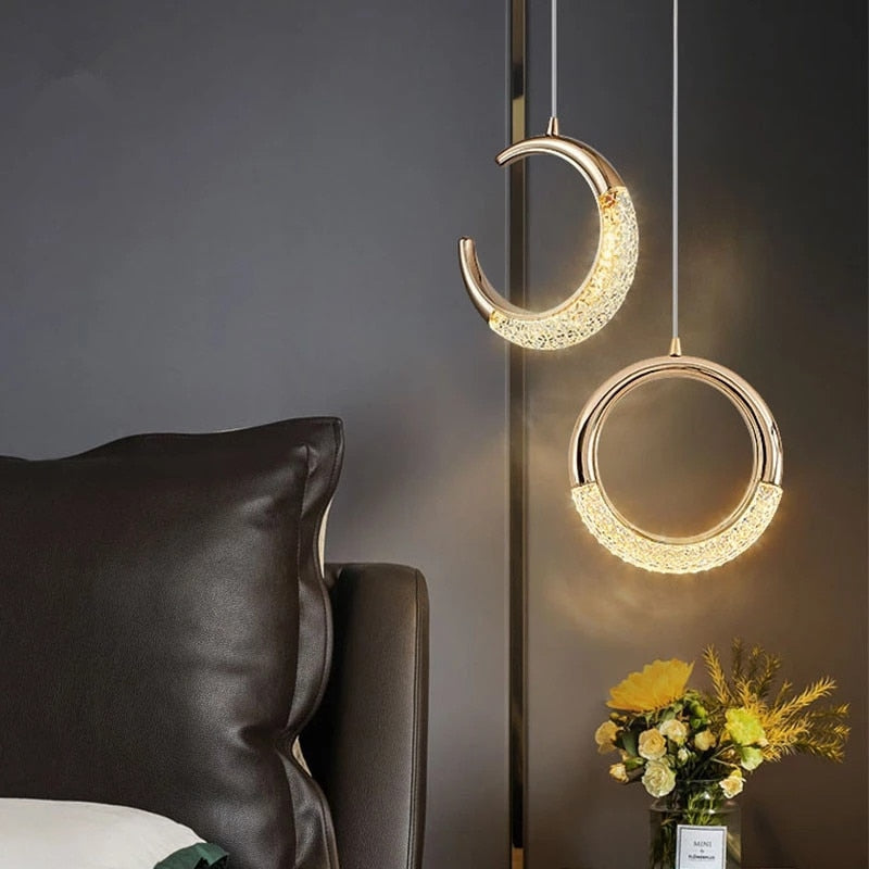 Suspension LED ronde de luxe - Terry