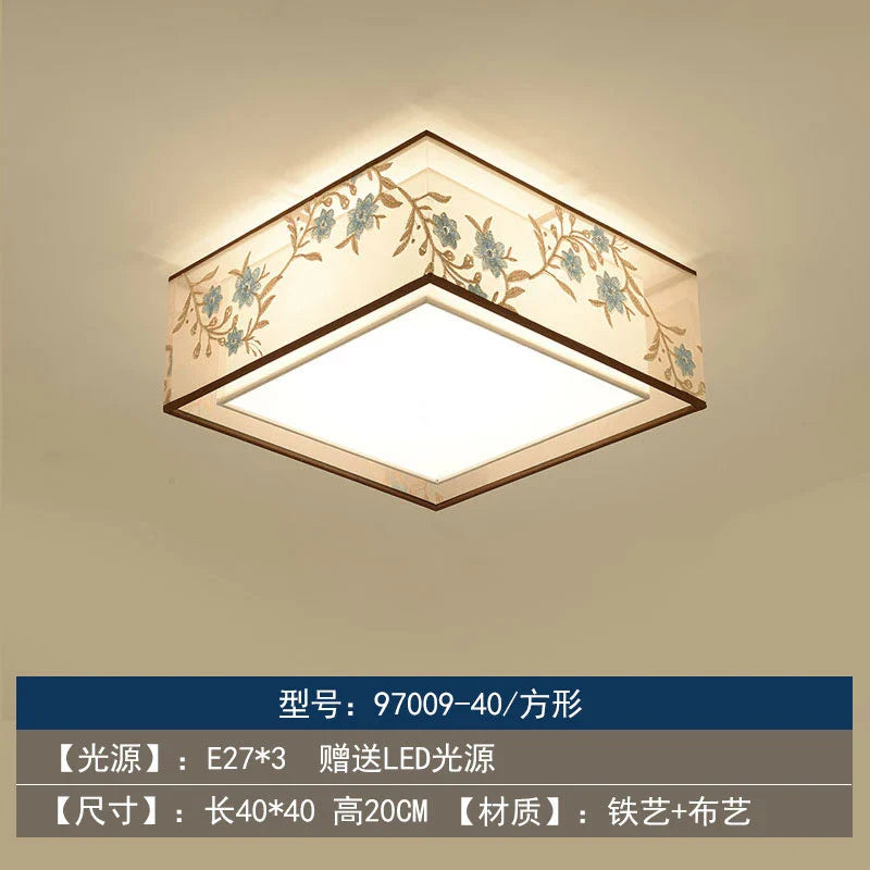 Lustre Chinois Plafonnier Chinoiserie pour Chambre Rétro