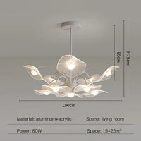 Lustre de salon moderne blanc décor à la maison LED suspendu pour hall chambre Loft salle à manger cuisine