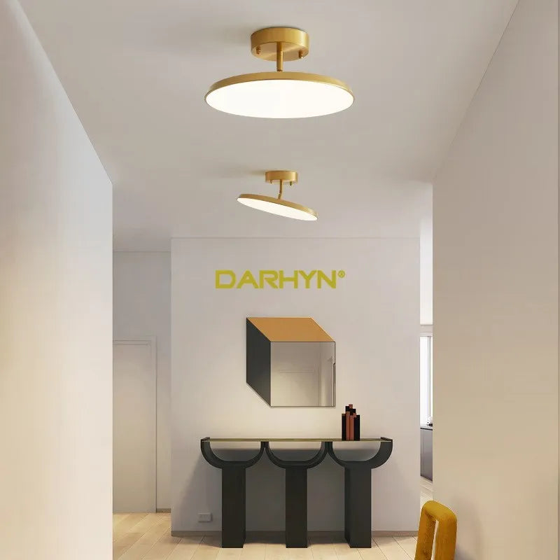 Plafonnier LED Rotatif Cuivre