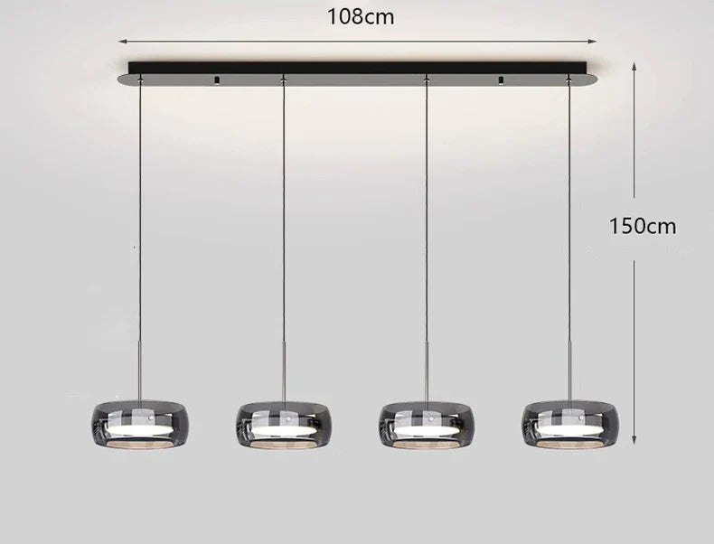 Lustre Décoratif pour Intérieur avec Lampes Suspendues - Élégance Illuminée