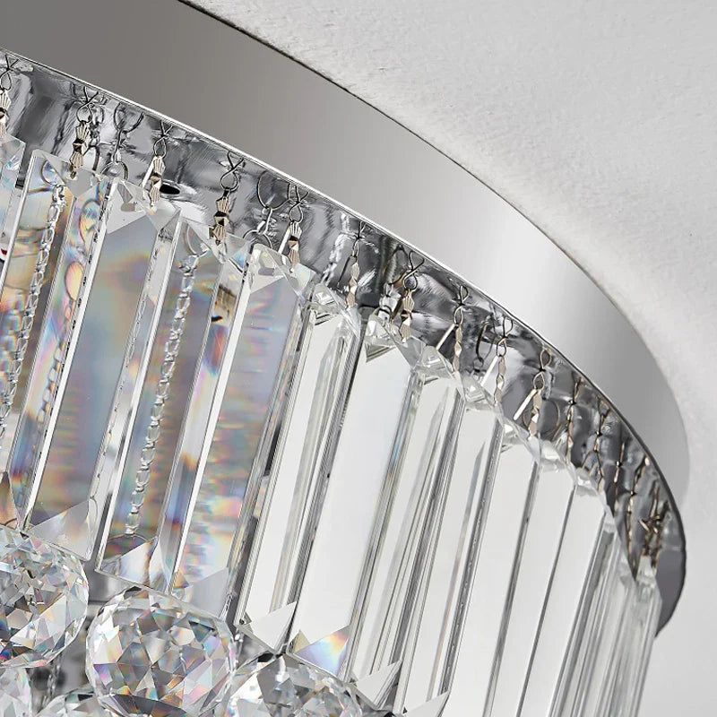 Plafonnier LED de luxe en cristal pur