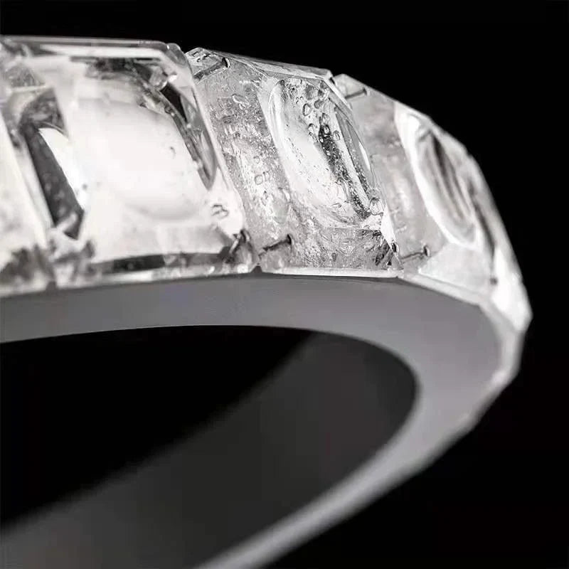 Lustre de luxe en cristal pour hôtel et villa - Élégance Intemporelle