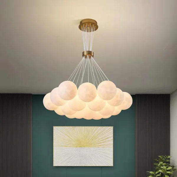 Lustre Nordique Lune Planète Design LED Décoration Maison