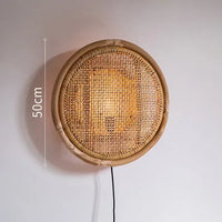 Applique murale en rotin et bois de bambou japonais - Collection ZenHouse